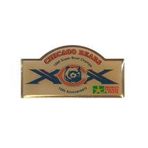 Super Bowl Champ 1985 Chicago Bears Lapel Pin Browns Chicken And Pasta Collector - £11.71 GBP