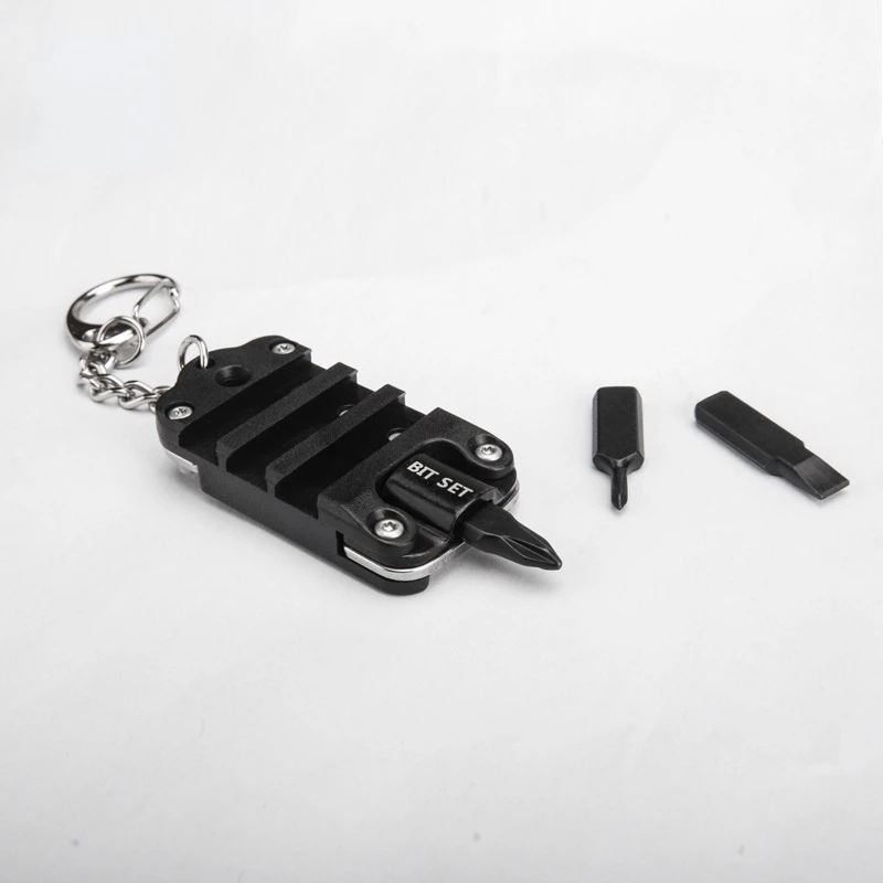 Multifunctional EDC Tool Portable Screwdriver Keychain Mini Pocket Folding Knife - £14.27 GBP