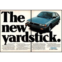 1982 Honda Accord 2 Door Hatchback 2 Page Vintage Print Ad Yard Stick Wa... - £8.30 GBP