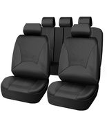 For Toyota Auto Car Seat Cover Full Set Leather 5-Seat Front Rear Protector - £44.82 GBP