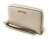 NWB Michael Kors Jet Set Travel Phone Wallet Wristlet Cream Leather Dust... - $83.15