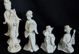 3 Vintage Fitz and Floyd Inc Porcelain Statues  Japanese Woman Lot  - £156.90 GBP