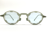 Vintage l.a.Eyeworks Sunglasses REGUMBA 233M Matte Green Round with Blue... - $69.91