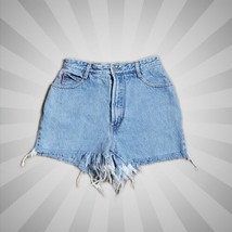 Bongo Vintage Cut off Denim Jean Shorts ~ Sz 7 ~ Blue ~ High Rise ~ 3&quot; Inseam - £39.80 GBP