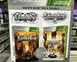 Saints Row: Double Pack 1 + 2 (Microsoft Xbox 360, 2010) Tested! - $23.97