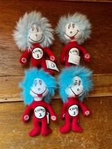 Lot of Cat in the Hat Mini Red w Light &amp; Darker Blue Hair THING 1 and TH... - £7.41 GBP