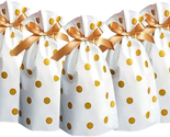 Treat Bags Party Favor Bags 24Pcs Gold Plastic Drawstring Candy Goodies ... - $16.82