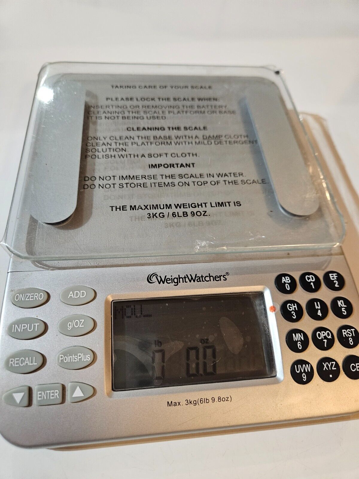 Weight Watchers Electronic Food Scale with Points Values Database New - $24.70