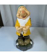 Disney Snow White &amp; 7 Dwarfs Collectible Bashful Garden Gnome Statue 8” ... - $20.34