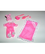 Barbie&#39;s Baby Sister Kelly Easter Bunny Rabbit PJ&#39;s Comb Brush Duck Blan... - $5.99