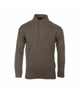 Man&#39;s OD Military Brown Sweater by Mitts Nitts - Large - £22.27 GBP