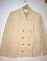 Nice Womens 10 Blazer Jacket Office Vintage Jones New York Beige 8 butto... - $217.80