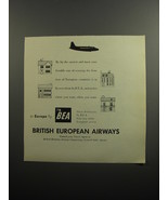 1951 BEA British European Airways Ad - By far the easist and most comfor... - £14.55 GBP