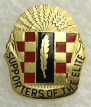 Vintage US Military DUI Pin 264th Maintenance Bn SUPPORTERS OF THE ELITE - $8.87