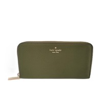 Kate Spade KH786 Lena Pebbled Large Continental Wallet Enchanted Green - $81.83