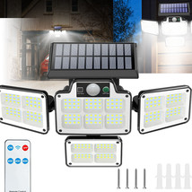 216 LED Solar Lights Outdoor Motion Sensor Street Light Security Lamp Waterproof - £40.67 GBP