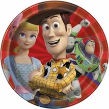 Buzz Woody Bo Toy Story 8 Ct 9&quot; Dinner Lunch Plates Paper - $4.54