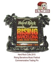 Hard Rock Cafe 2015 Rising Barcelona STAFF Trading Pin - £39.92 GBP