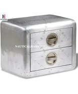 NauticalMart Aviator End Table w/ 2 Drawers Vintage Aircraft Airman Styl... - $10,915.27 MXN