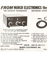 1975 Murch UT2000A Transmatch Multiband Advertisement Electronics C82QST - €17,17 EUR