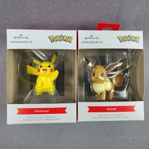 Hallmark Pikachu &amp; Eevee Pokemon Christmas Tree Nintendo Ornament 2021 New - £26.67 GBP