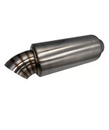 K-Tuned Turndown Muffler 304 stainless steel brushed Alloy In 2.5&quot; Out 3... - $199.90