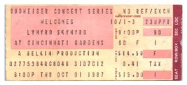 Lynyrd Skynyrd Concert Ticket Stub October 1 1987 Cincinnati Ohio - $24.74