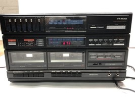 Sanyo DOK560A Stereo Receiver &amp; Dual Cassette Player integrated amplifier - $119.99
