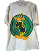 Vtg 90s Looney Tune Daffy Duck Single Stitch Cartoon T-Shirt Sleep Shirt... - £31.26 GBP