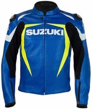 SUZUKI MOTOGP MOTORBIKE LEATHER JACKET ALL SIZE AVAILABLE  - $2,455.70 MXN