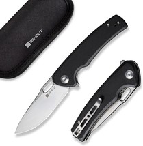 Sencut Knives Vesperon Liner Lock Flipper Knife 3.35&quot; 9Cr18MoV Satin Dro... - £70.36 GBP