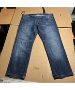  7 For All Mankind Men&#39;s Standard Medium Dark Wash Blue Jeans 38x28, Mid... - $24.75