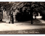 RPPC Wright Park Fountain Tacoma Washington WA UNP Postcard R23 - $5.89
