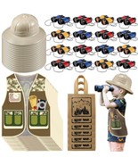 64 Pcs Kids Explorer Costume Set Include Plastic Explorer Hats Jungle Pa... - $115.99