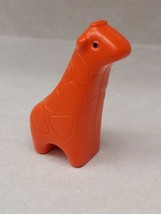 Little Tikes Giraffe Vintage Orange Hollow Plastic Symmetrical Noah&#39;s Ark Decor  - £11.46 GBP