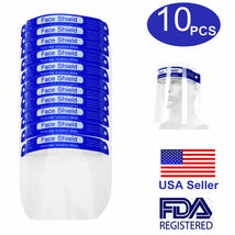 10 PCS Safety Face Shield Anti-Splash Reusable Washable Protection Cover... - $9.50