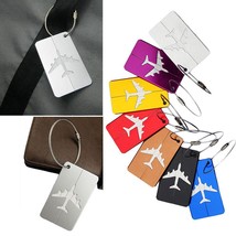 Airplane Square Shape ID Suitcase Identity Address Name Labels - £23.76 GBP