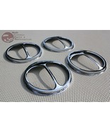 Custom Headlight 5 3/4&quot; Cat Eyes Dual Lamp Bulb Trim Covers Set of 4 Imp... - $603.29 MXN