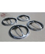 Custom Headlight 5 3/4&quot; Cat Eyes Dual Lamp Bulb Trim Covers Set of 4 Imp... - £38.74 GBP