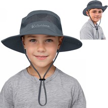 Zando Kids Sun Hat Outdoor Upf 50+ Boys Sun Hat Wide Brim Kids Fishing B... - $29.94