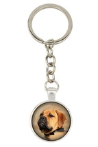 Bullmastiff. Keyring, keychain for dog lovers. Photo jewellery. Men&#39;s je... - $16.19
