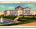 John Shedd Memorial Aquarium Chicago Illinois IL UNP Linen Postcard N19 - $1.93