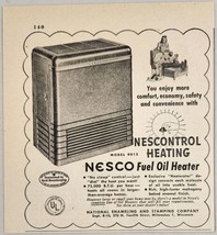 1949 Print Ad Nescontrol Nesco Fuel Oil Heaters National Enameling Milwaukee,WI - £8.77 GBP