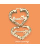 14K Gold Filled Bamboo Heart Earrings: Sweetie Hoop Style - $18.00