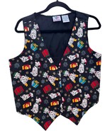 christmas dalmation vest snowflakes women&#39;s size M by Nutcracker - $37.88 CAD
