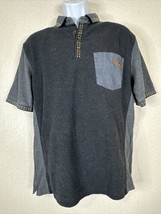 Timeless Elements Mcdonalds Men Size M Gray Knit Employee Polo Shirt - $6.92