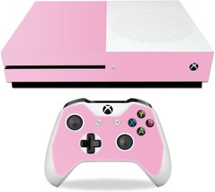 Mightyskins Skin Compatible With Microsoft Xbox One S - Solid Pink | Pro... - £26.10 GBP