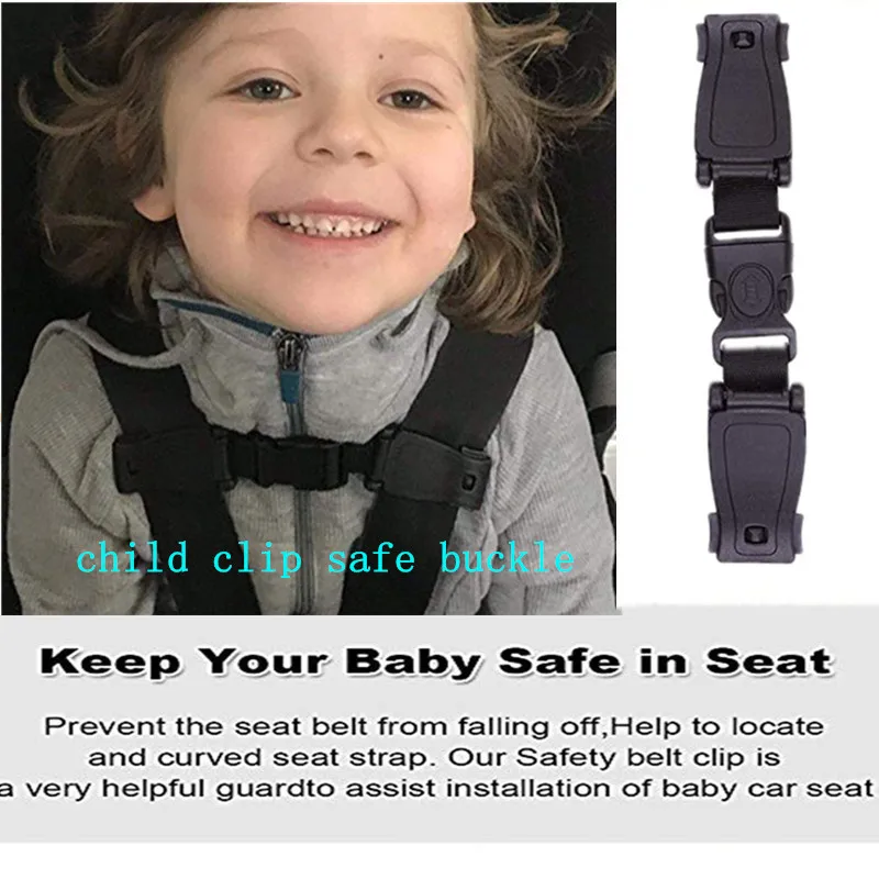 Car Seat Chest Harness Clip, Child Safety Seat Belt Buckle Clasp Strap Belt for - £9.55 GBP