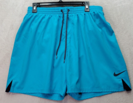 Nike Swim Trunks Shorts Mens XL Blue Mesh Lined Elastic Waist Logo Draws... - £16.02 GBP