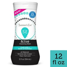 Summer&#39;s Eve Active Feminine Cleansing Wash, Cooling &amp; Refreshing, 12 fl oz.. - £12.65 GBP